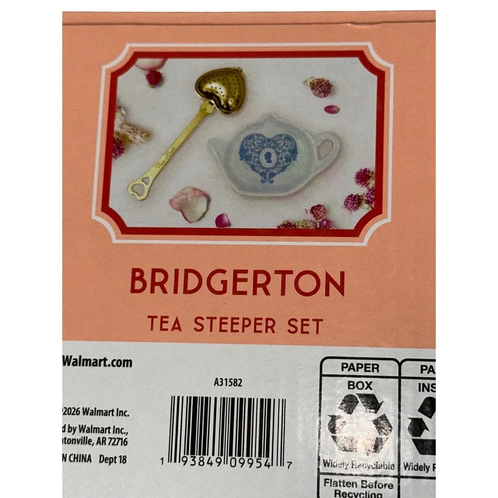 Bridgerton Tea Steeper Set, Blue, Limited Edition,‎ New, NIB